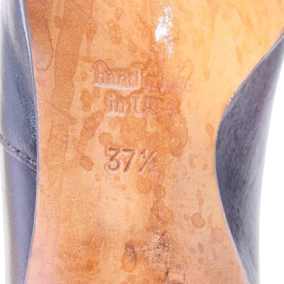 CYDWOQ Handmade Vintage Mary Jane Kitten Heel Pumps 37.5/7.5 - Made in USA - Picture 9 of 10